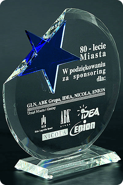 Skleněné ocenění -  GLA0084